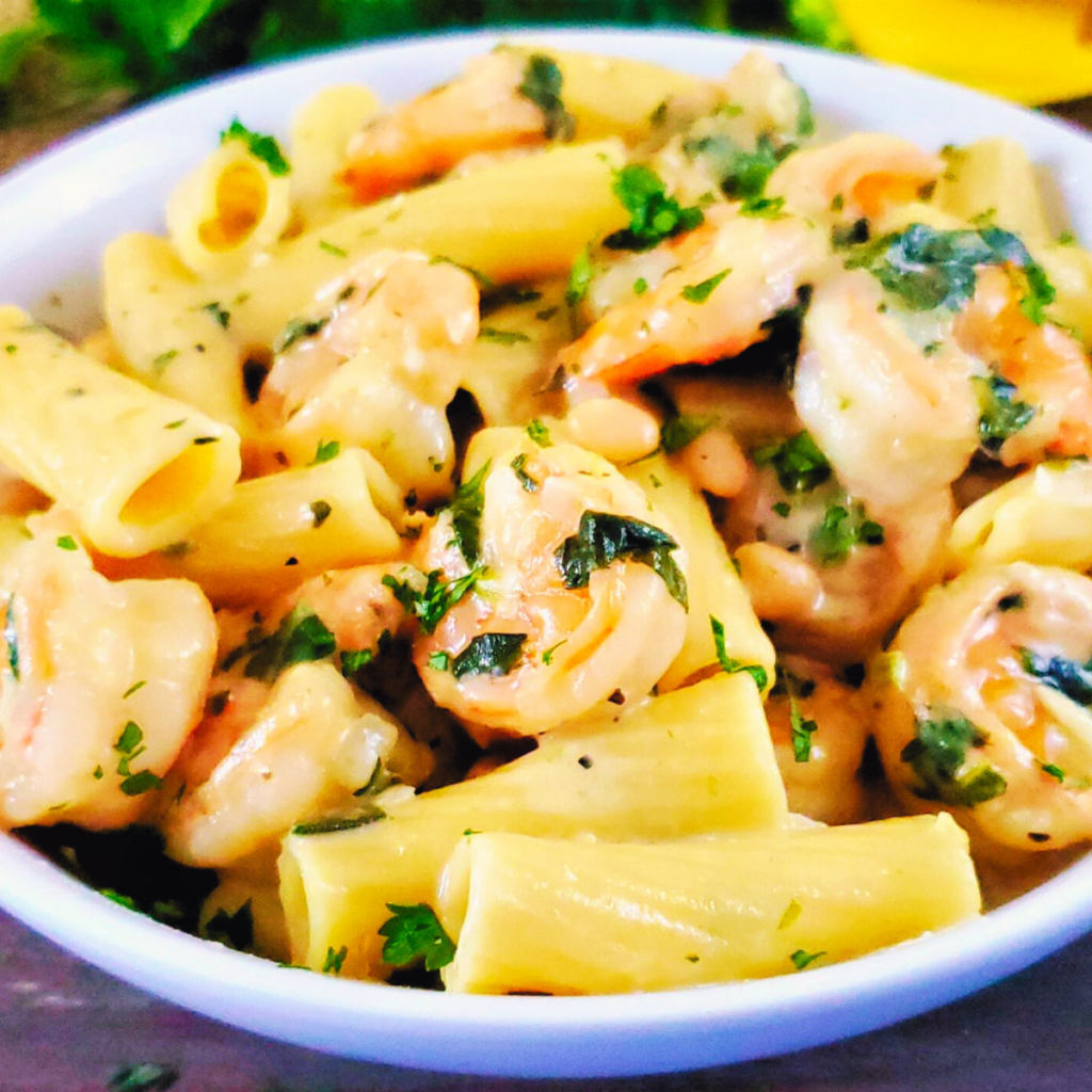 Read more about the article Creamy Pesto Shrimp Tubetti Pasta Recipe