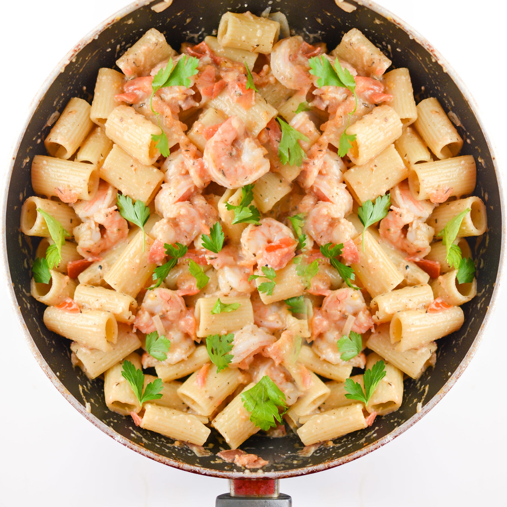 You are currently viewing Pesto Shrimp Tubetti Pasta Recipe