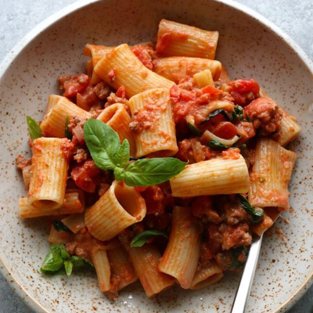 Tubetti Pasta Recipe with Tomato and Basil Sauce