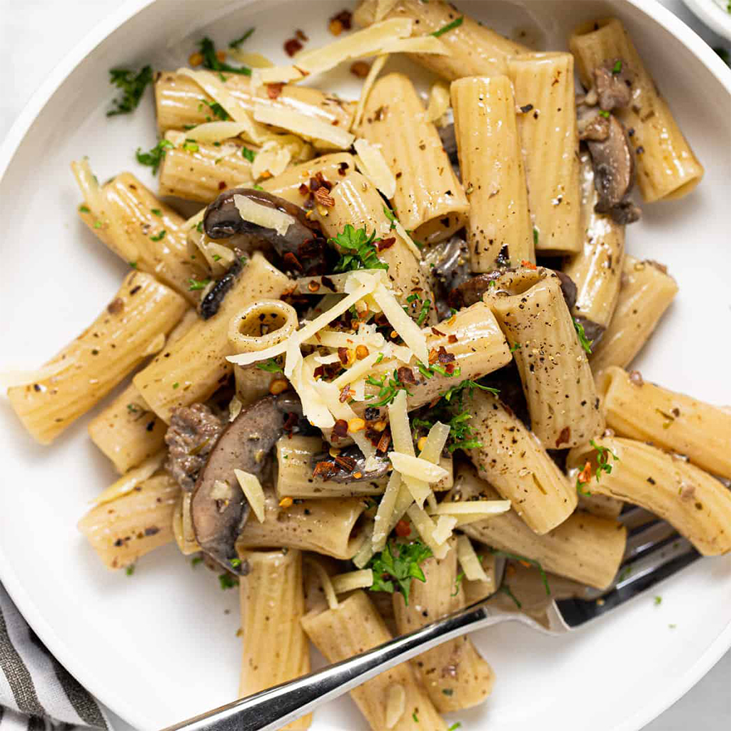 Read more about the article Tubetti with Mushroom Cream Sauce Recipe